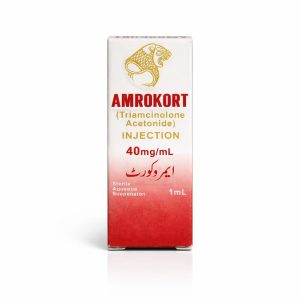 Amrokort triamcinolone acetonide injection 40mg per ml by Amros Pharmaceuticals sterile aqueous suspension
