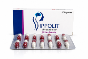 Ippolit pregabalin 300mg capsules by Amros Pharmaceuticals for neuropathic pain management