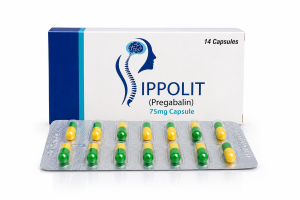 Ippolit pregabalin 75mg capsules by Amros Pharmaceuticals for neuropathic pain management