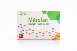 Mitrofan sitagliptin metformin 50mg 500mg tablets by Amros Pharmaceuticals for diabetes management