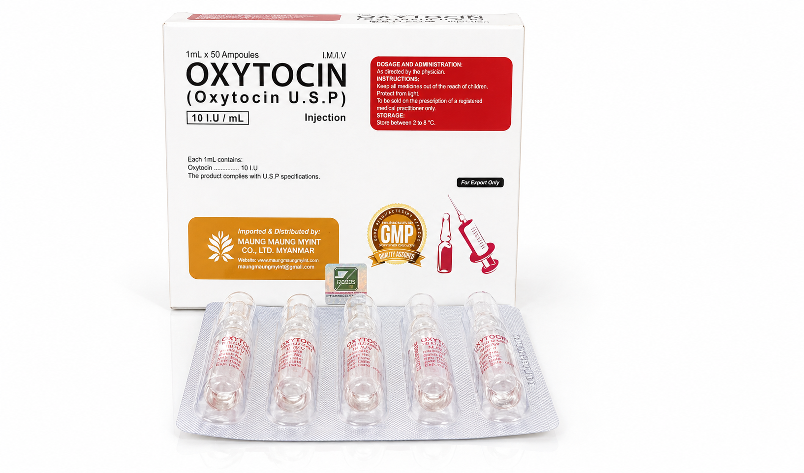 Oxytocin Injection 10 IU | Amros Pharmaceuticals Pakistan