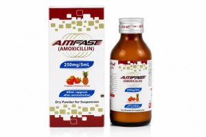 Amfast amoxicillin suspension 250mg 5ml pineapple strawberry antibiotic syrup Pakistan