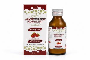 Amfast amoxicillin suspension 125mg 5ml strawberry pediatric antibiotic syrup Pakistan