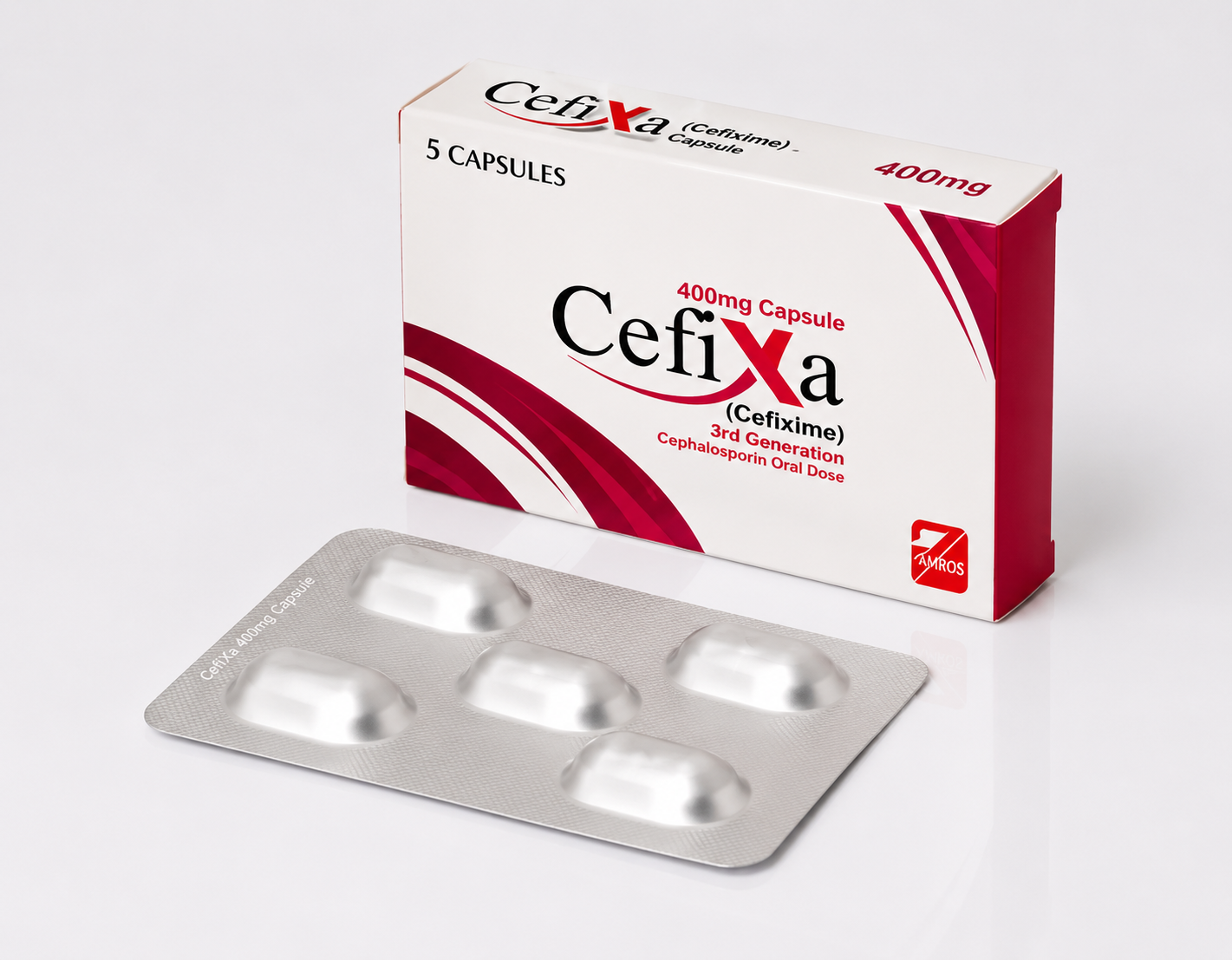 Cefixa Cefixime 400mg capsules by Amros Pharmaceuticals Pakistan antibiotic capsules